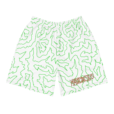 Cactus Comfort Shorts (White & Green)